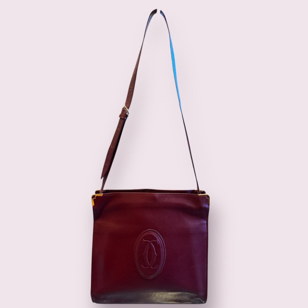 Authentic Vintage Must de Cartier Kisslock Shoulder Bag - Picture 2 of 10